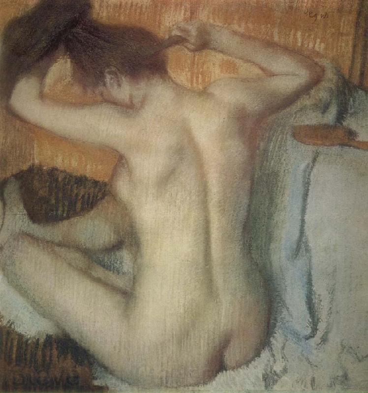 Edgar Degas Woman Combing her Hair